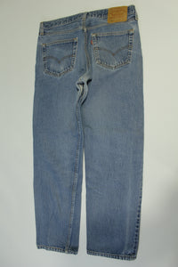 Levis 501xx Button Fly Vintage 90's Denim Grunge Punk Red Tab Blue Jeans 0998