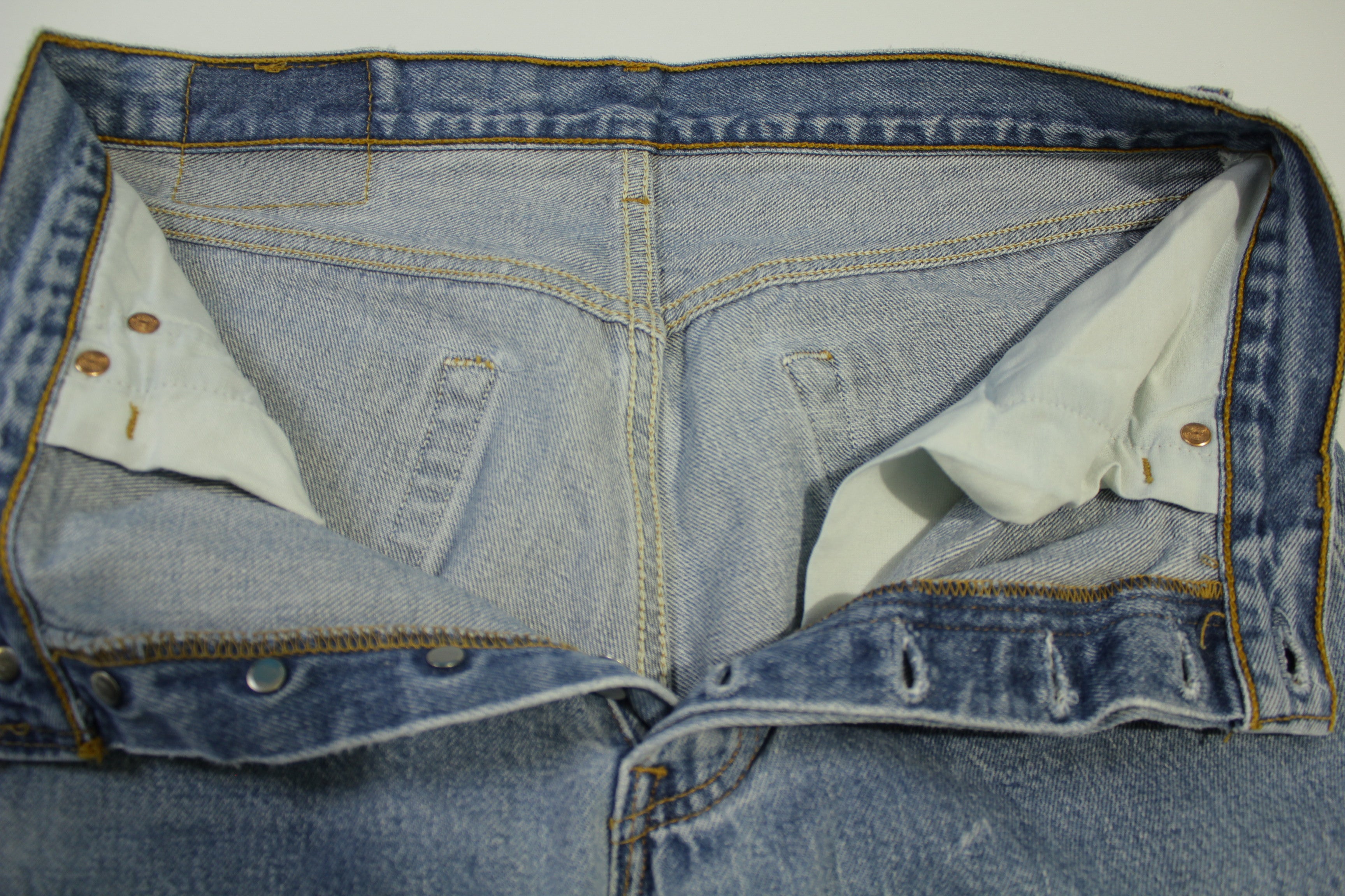 Levis 501xx Button Fly Vintage 90's Denim Grunge Punk Red Tab Blue