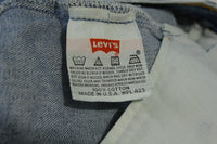 Levis 501xx Button Fly Vintage 90's Denim Grunge Punk Red Tab Blue Jeans 0797