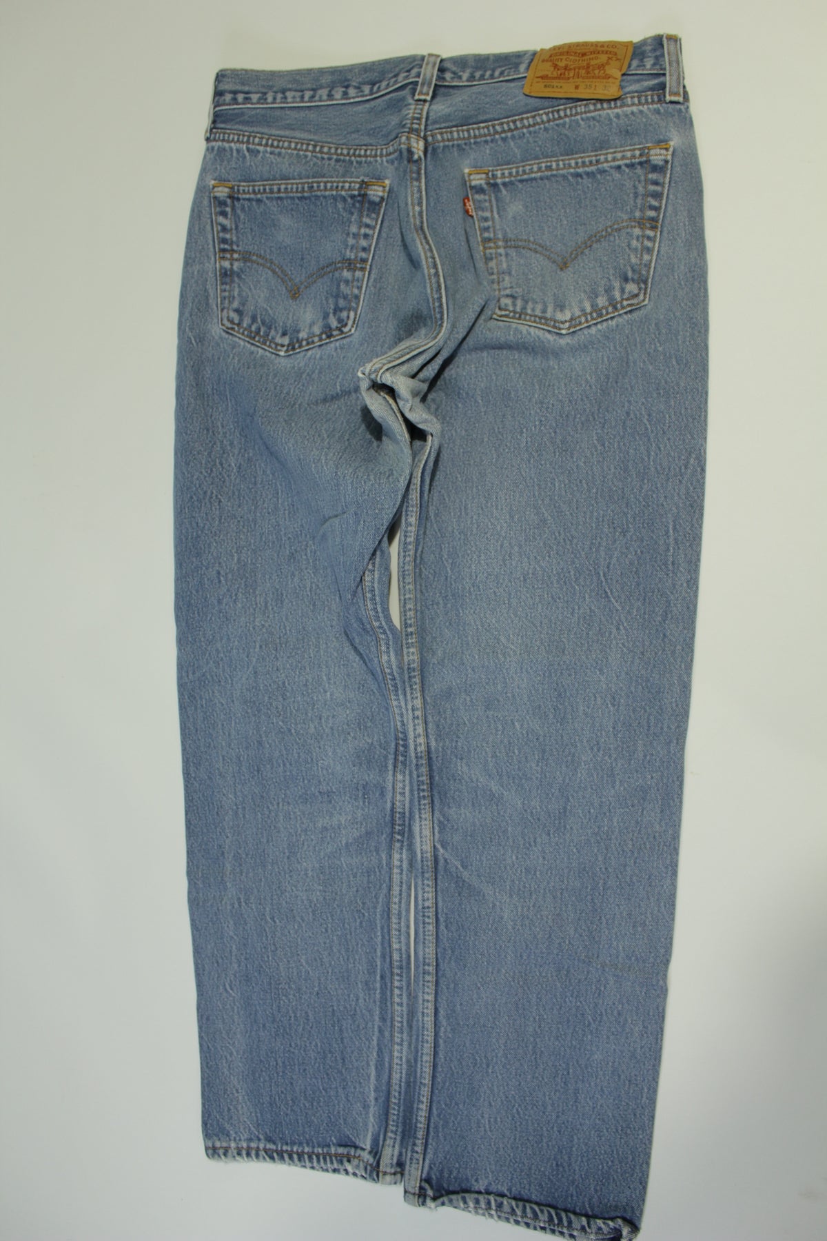 Levis 501xx Button Fly Vintage 90's Denim Grunge Punk Red Tab Blue Jeans 0797