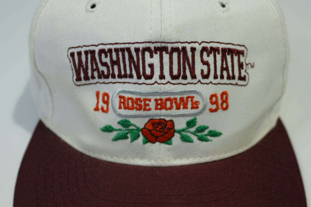 Washington State 1998 WSU Michigan Rose Bowl Vintage 90's Adjustable Snapback Hat