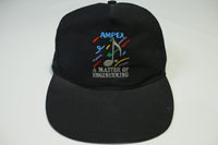 Ampex A Master of Engineering Reel Tape Vintage 90's Adjustable Snapback Hat