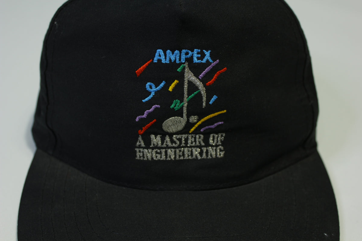 Ampex A Master of Engineering Reel Tape Vintage 90's Adjustable Snapback Hat