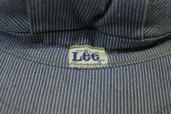 Lee Union Made USA Sanforized Denim Vintage 50's Striped Conductors Railroad Engineers Hat