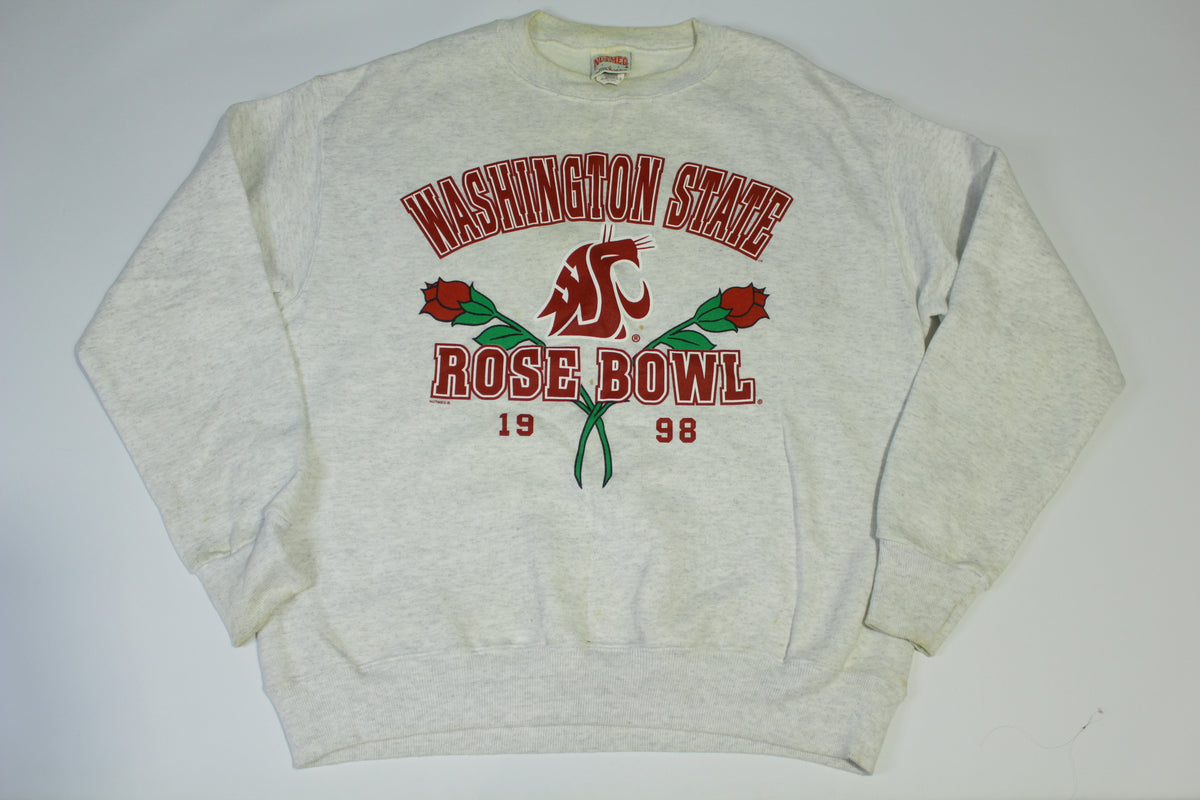 WSU Washington State Cougars Vintage 1998 90's Rose Bowl Nutmeg Mills Sweatshirt