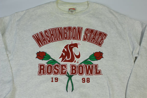 WSU Washington State Cougars Vintage 1998 90's Rose Bowl Nutmeg Mills Sweatshirt