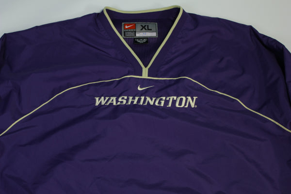 Washington Huskies Vintage Y2K 2000's  Nike V-Neck Pullover State College Jacket