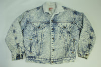 Levis San Francisco Vintage 80's Acid Wash Sherpa Lined Made in USA Faded Denim Jean Jacket