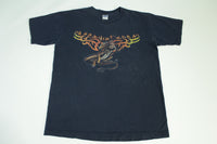 Dragon Print Dixie Cycle Co Kennewick Vintage Y2K 2001 Motorcycle Biker T-Shirt