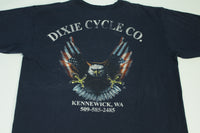 Dragon Print Dixie Cycle Co Kennewick Vintage Y2K 2001 Motorcycle Biker T-Shirt