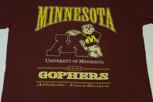 University Of Minnesota Gophers Vintage 90's Nutmeg Lee Sport T-Shirt