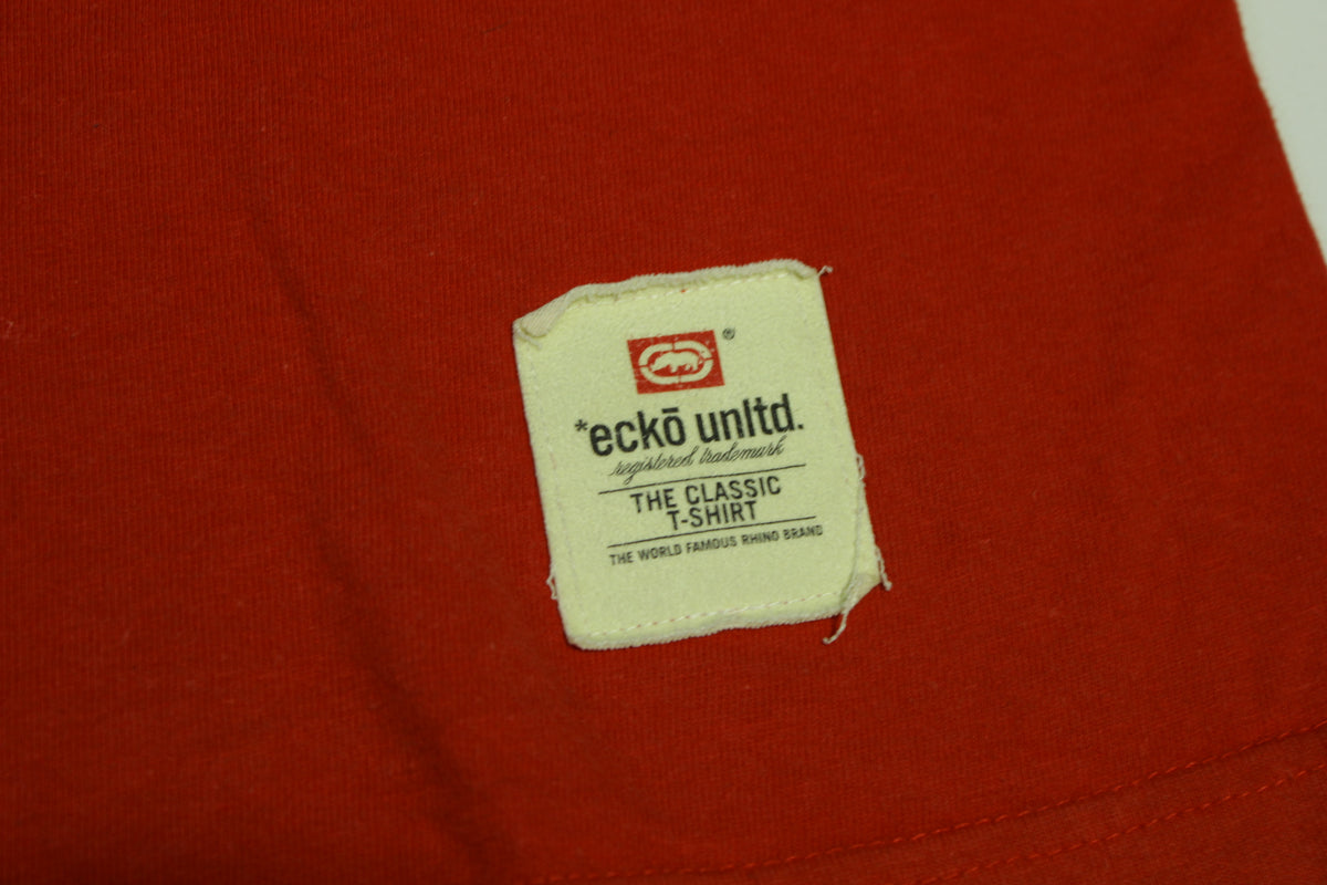 Ecko Unltd Actual Factual Vintage Y2K Raised Puff Felt Classic T-Shirt