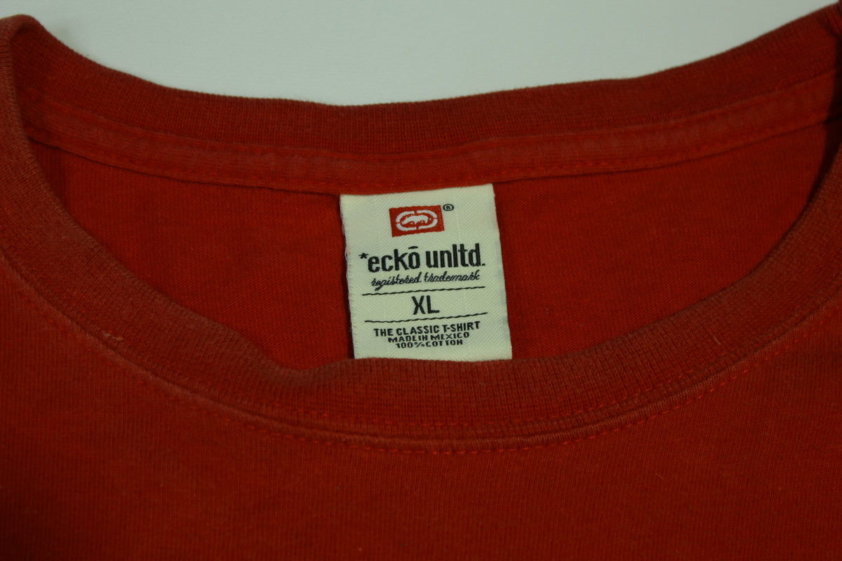 Ecko Unltd Actual Factual Vintage Y2K Raised Puff Felt Classic T-Shirt