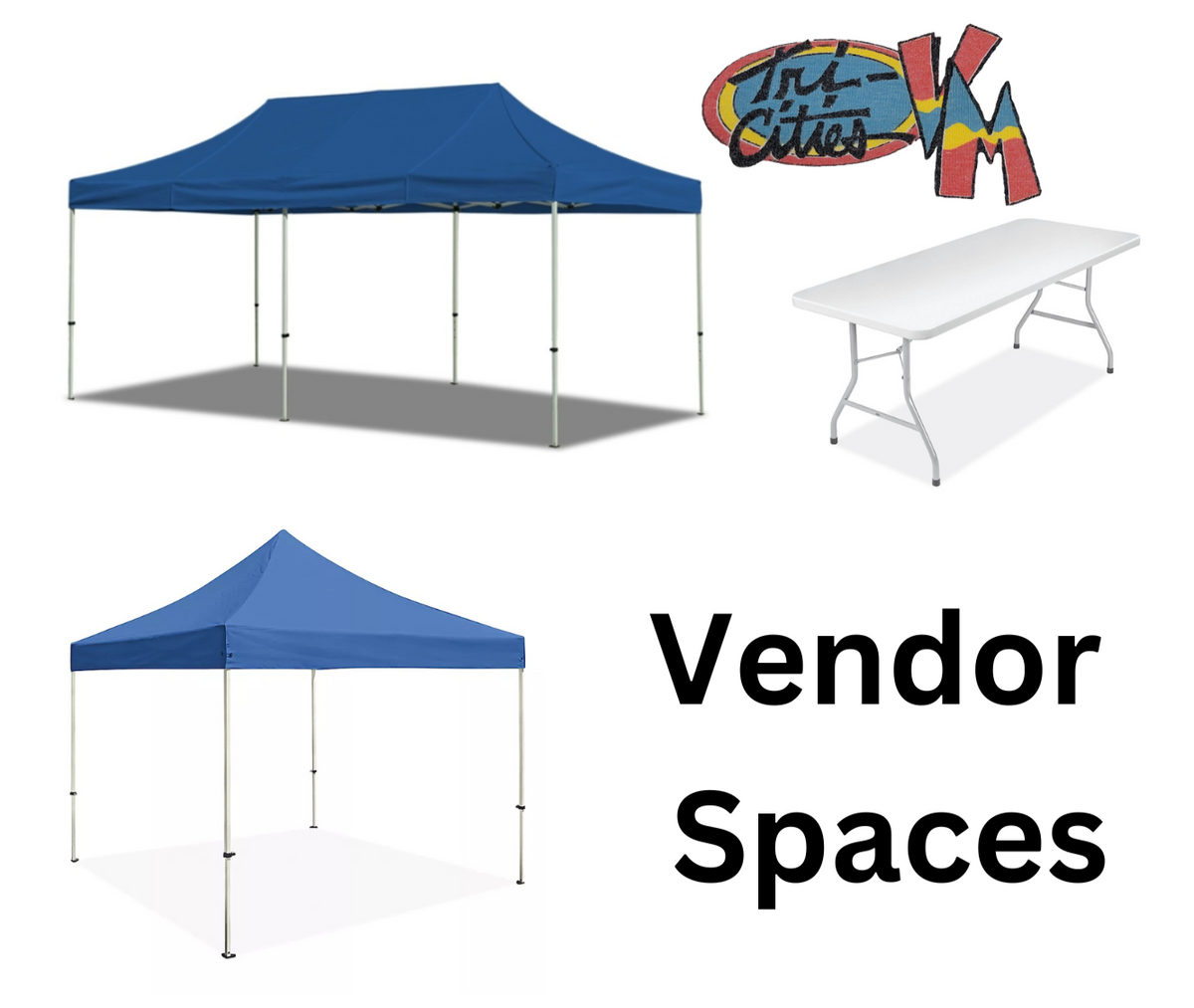 Vendor Spaces for March 8th 2025 at the Benton County Fairgrounds