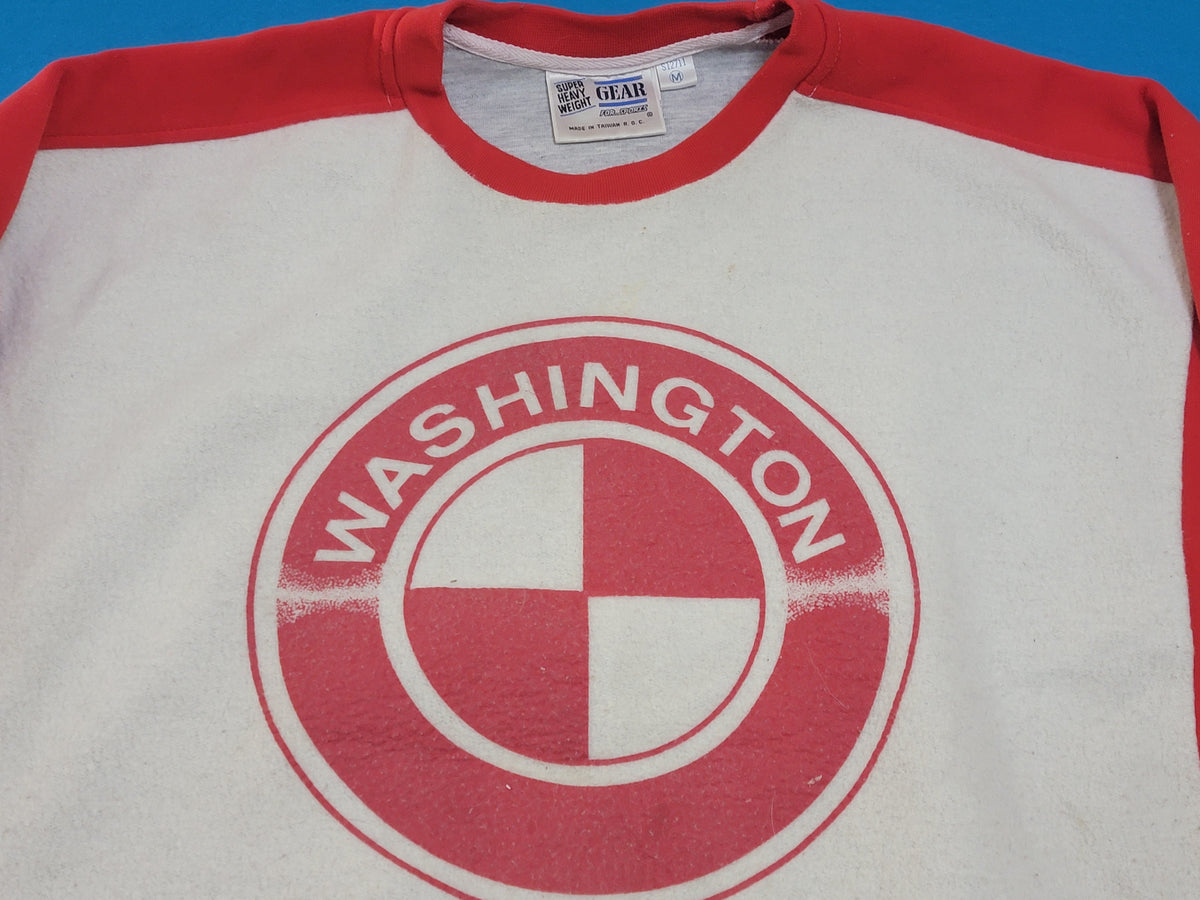 Washington State University WSU Cougars Vintage 90's Basketball Crewneck Sweatshirt