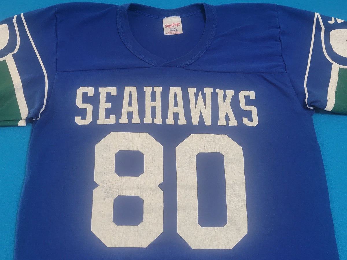 Seattle Seahawks Steve Largent #80 Vintage 80's Rawlings T-Shirt Jersey