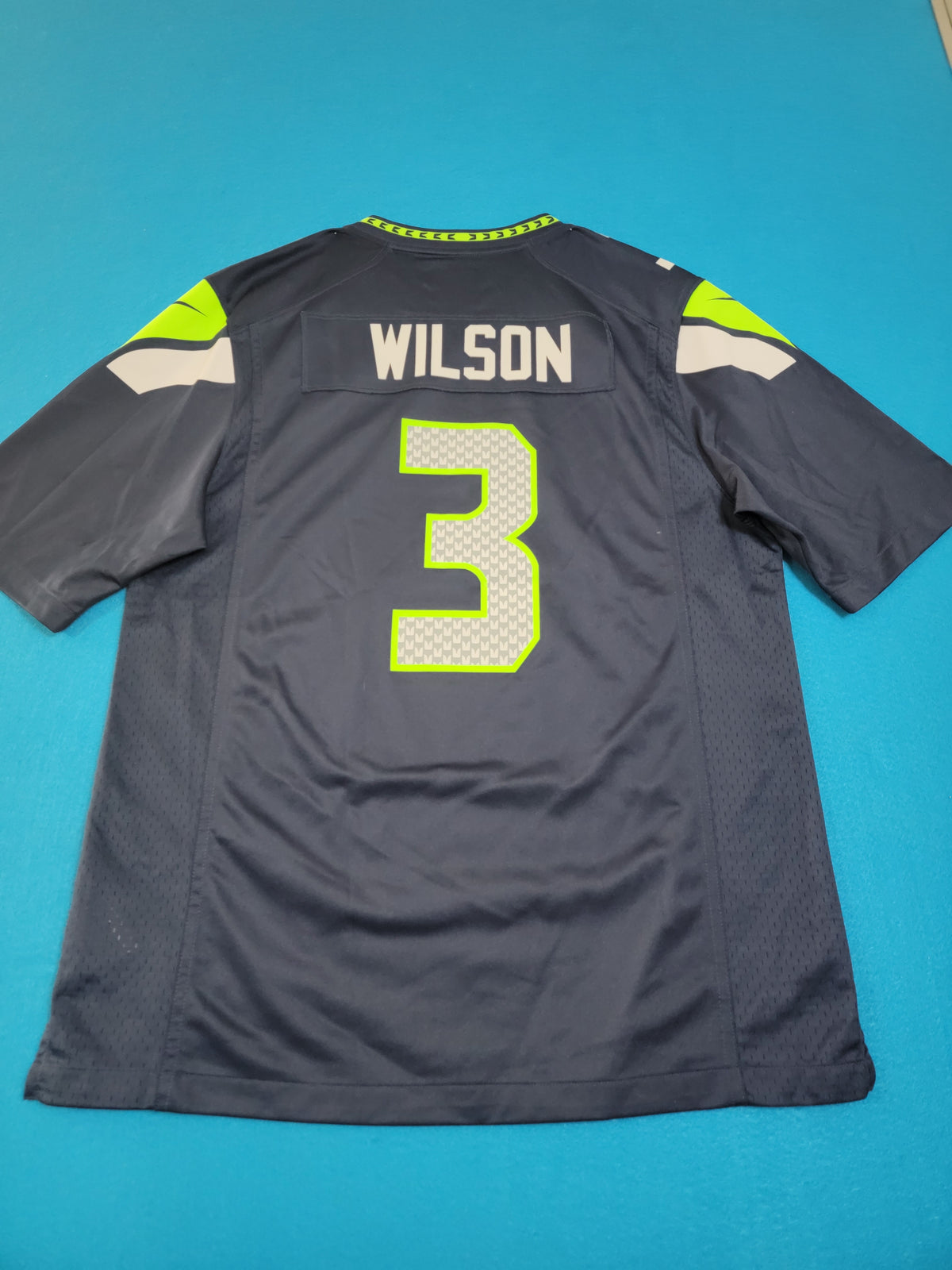 Russell Wilson #3 Seattle Seahawks Nike On Field Stitched Football XLIX Super Bowl Jersey
