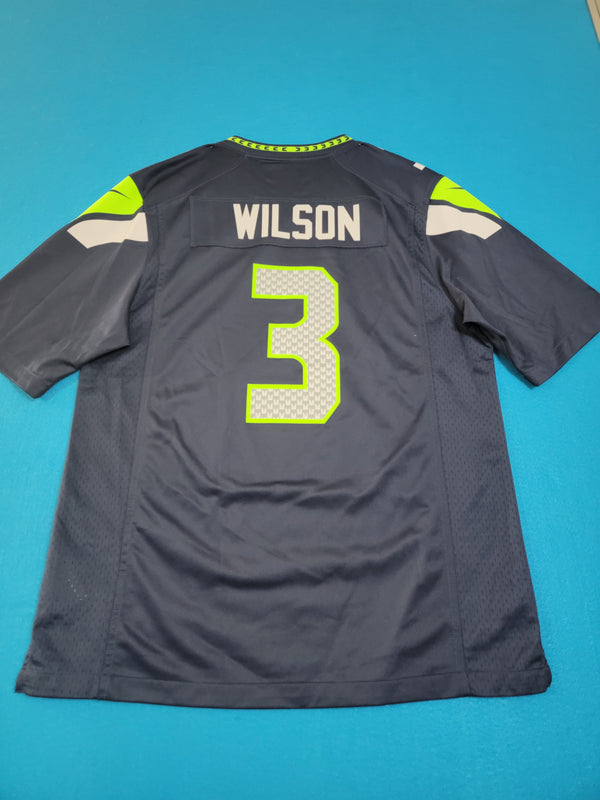 Russell Wilson #3 Seattle Seahawks Nike On Field Stitched Football XLIX Super Bowl Jersey