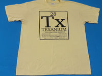 Tx Texanium Lone Star Element Vintage 80's Periodic Table Distressed USA T-Shirt