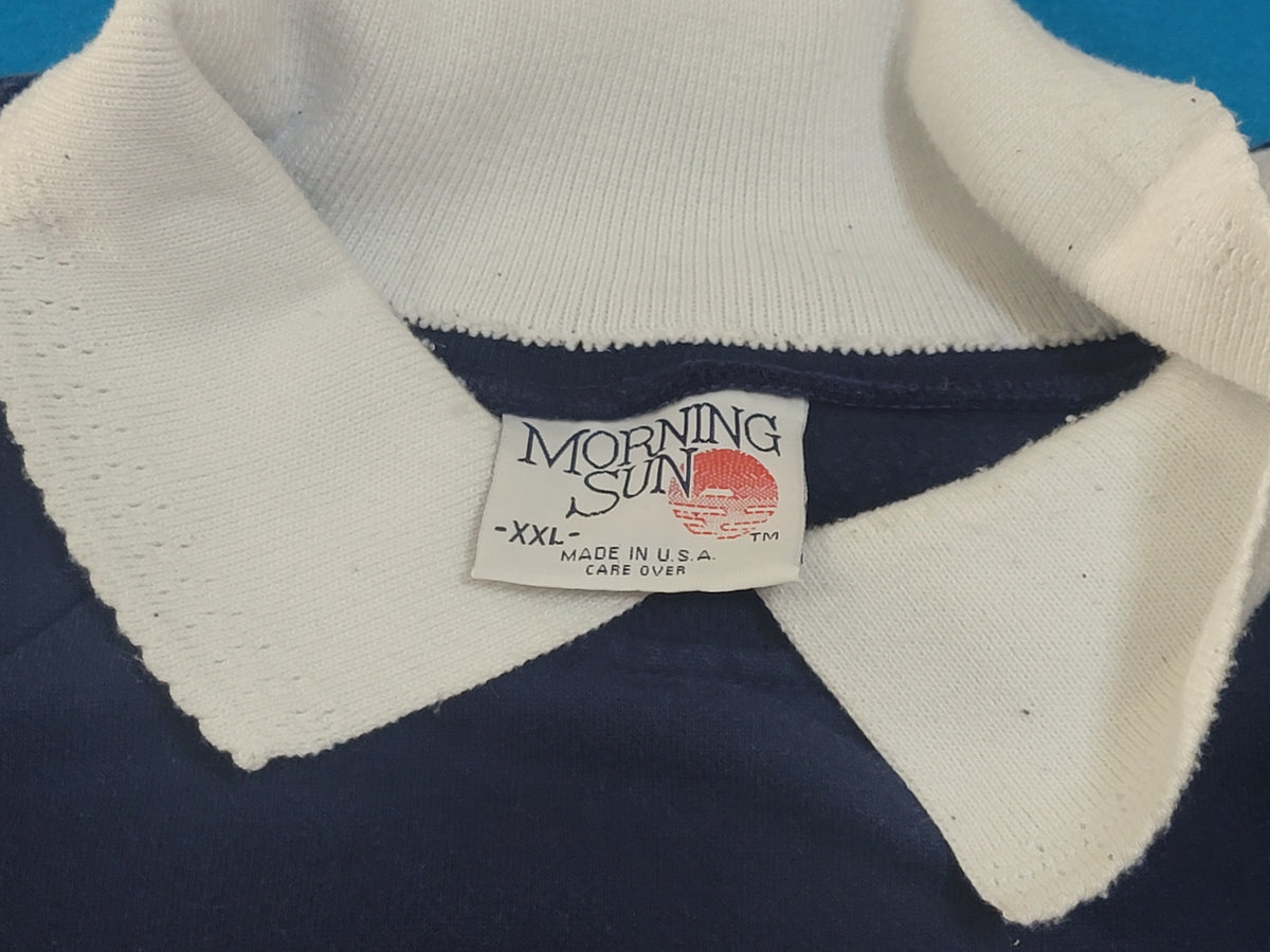 Morning Sun Vintage 80's Japanese Bonsai Sakura Whitton USA Made Grandma's Crewneck Sweatshirt