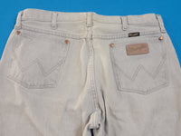 Wrangler 13MWZPG Vintage Tyvek Tag Made in USA Vintage 70's Scovill Zipper Denim Gray Jeans