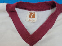 Texas A&M Aggies Striped Vintage 80's Logo 7 USA 3/4 Sleeve T-Shirt Hella!!