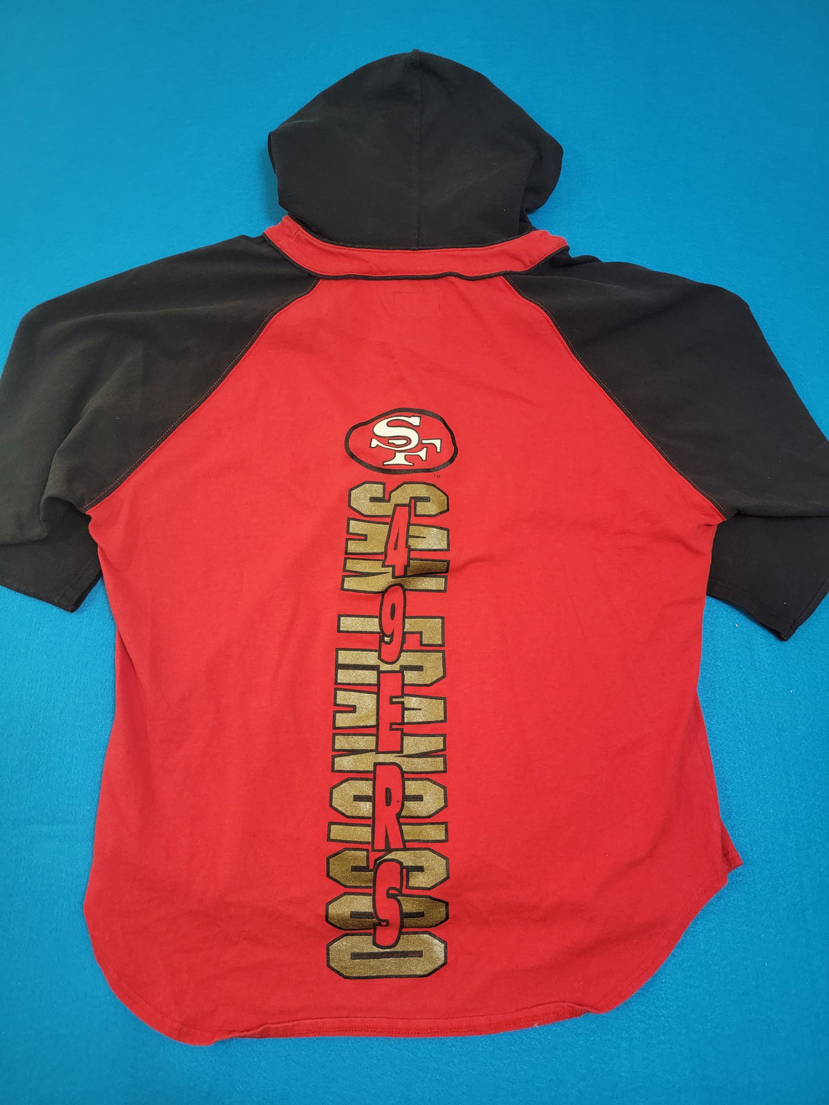 San Francisco 49ers National Football League 1993 Bike Raglan 3/4 Sleeve Made in USA T-Shirt