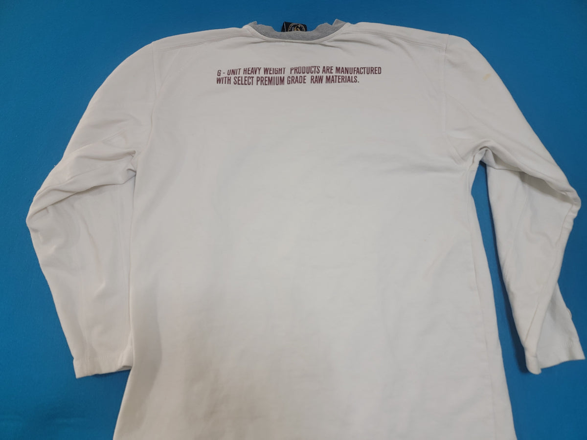 G Unit 50 Built To Last Heavyweight Vintage Y2K Long Sleeve Streetwear T-Shirt