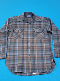 Pendleton Woolen Mills Vintage Plaid Made in USA 70's Board Button Up Shirt
