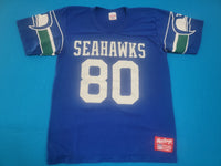 Seattle Seahawks Steve Largent #80 Vintage 80's Rawlings T-Shirt Jersey