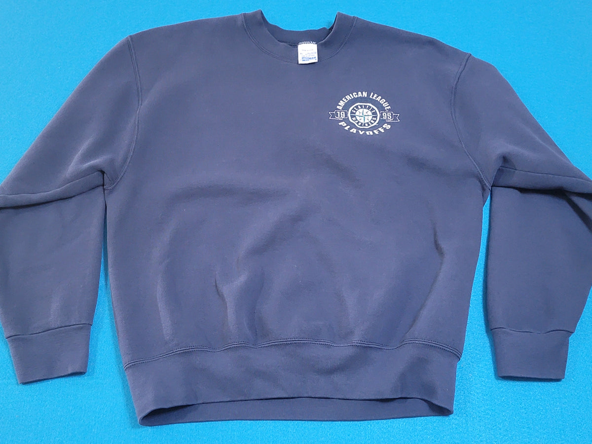Seattle Mariners Vintage 90's 1995 American League Playoffs Crewneck Sweatshirt