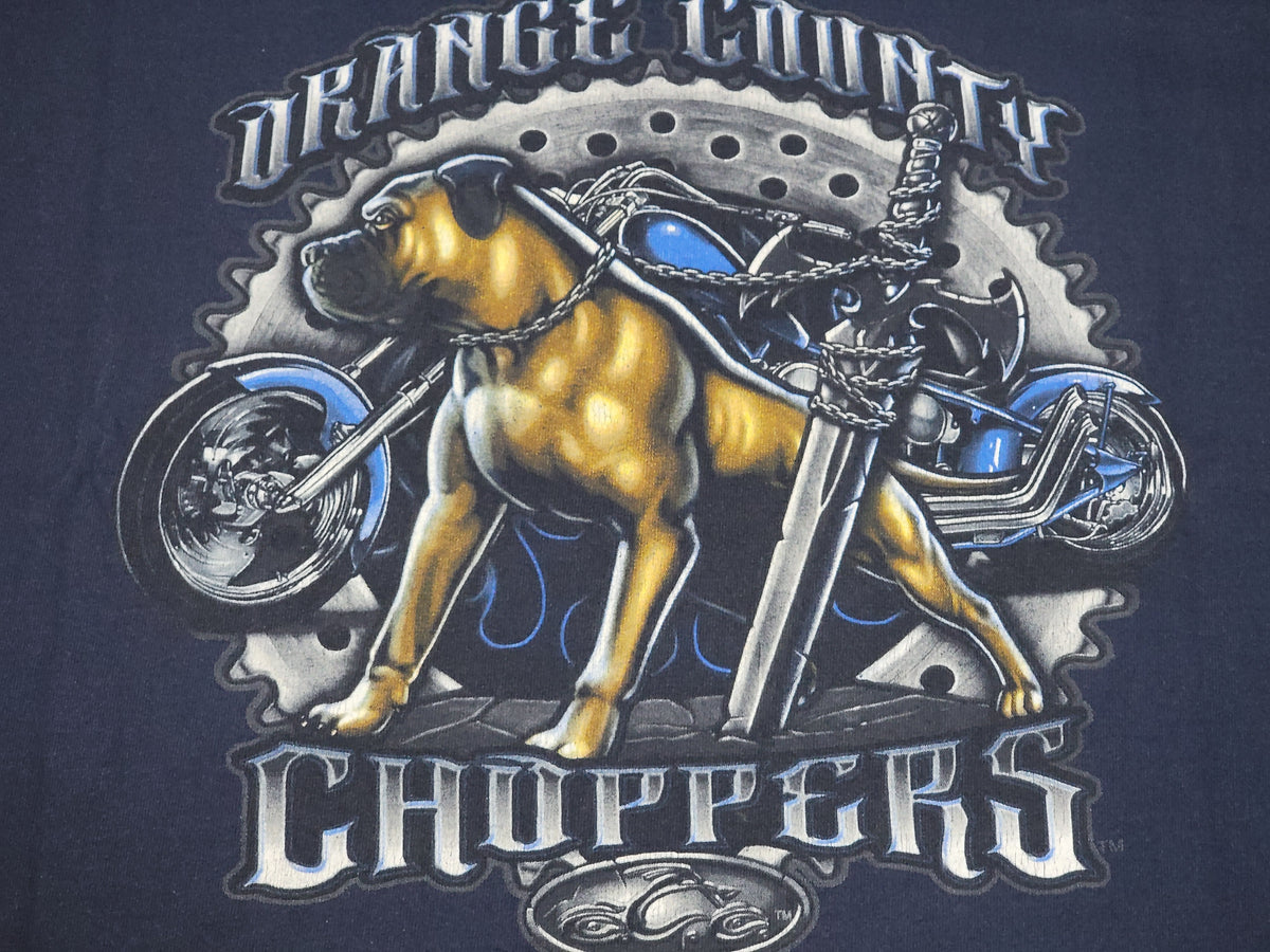 Orange County Choppers Junkyard Dog Vintage Y2K 2001 Motorcycle Biker T-Shirt