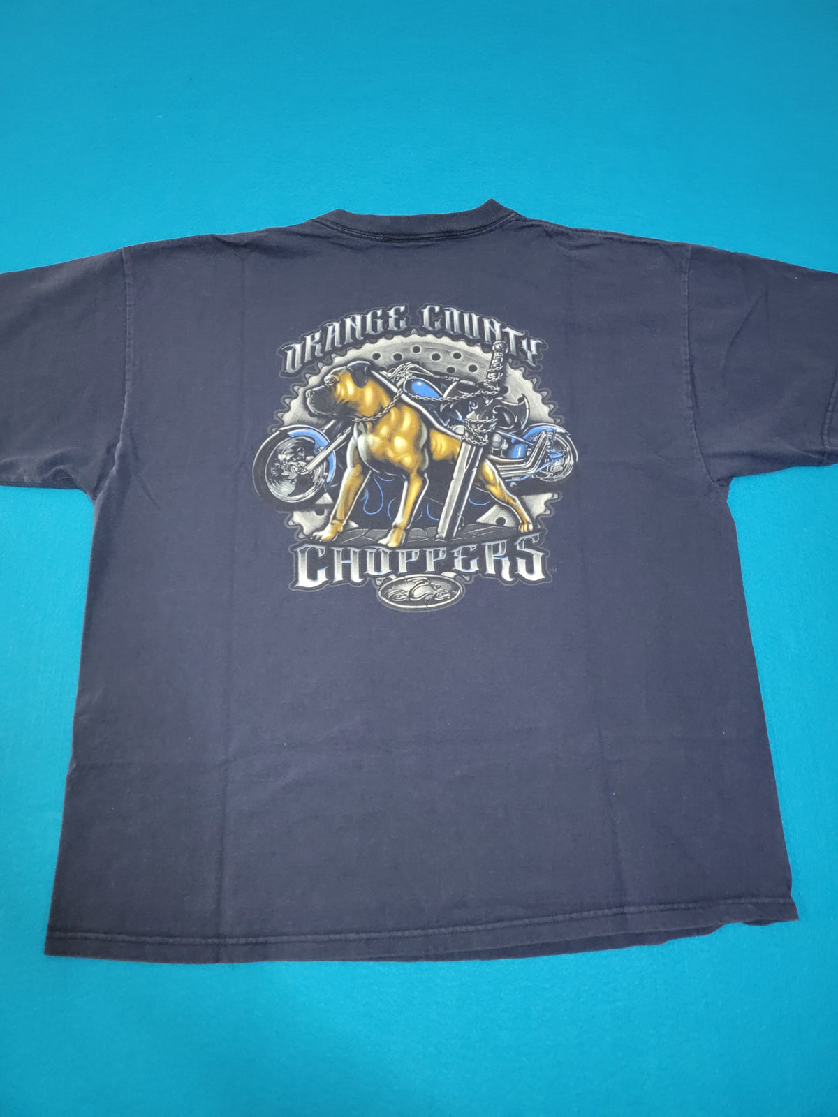Orange County Choppers Junkyard Dog Vintage Y2K 2001 Motorcycle Biker T-Shirt