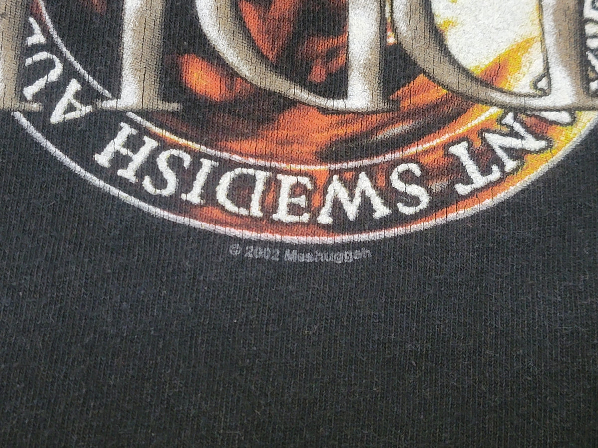 Meshuggah Deviant Swedish Audio 2002 Y2K Vintage Progressive Metal Hard Rock Band T-Shirt