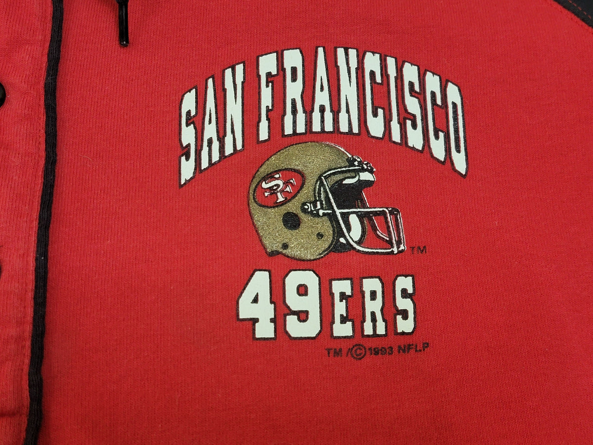 San Francisco 49ers National Football League 1993 Bike Raglan 3/4 Sleeve Made in USA T-Shirt