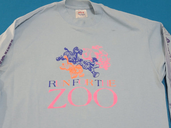 Run For The Zoo Vintage 80s Jogging West Marathon Long Sleeve T-Shirt