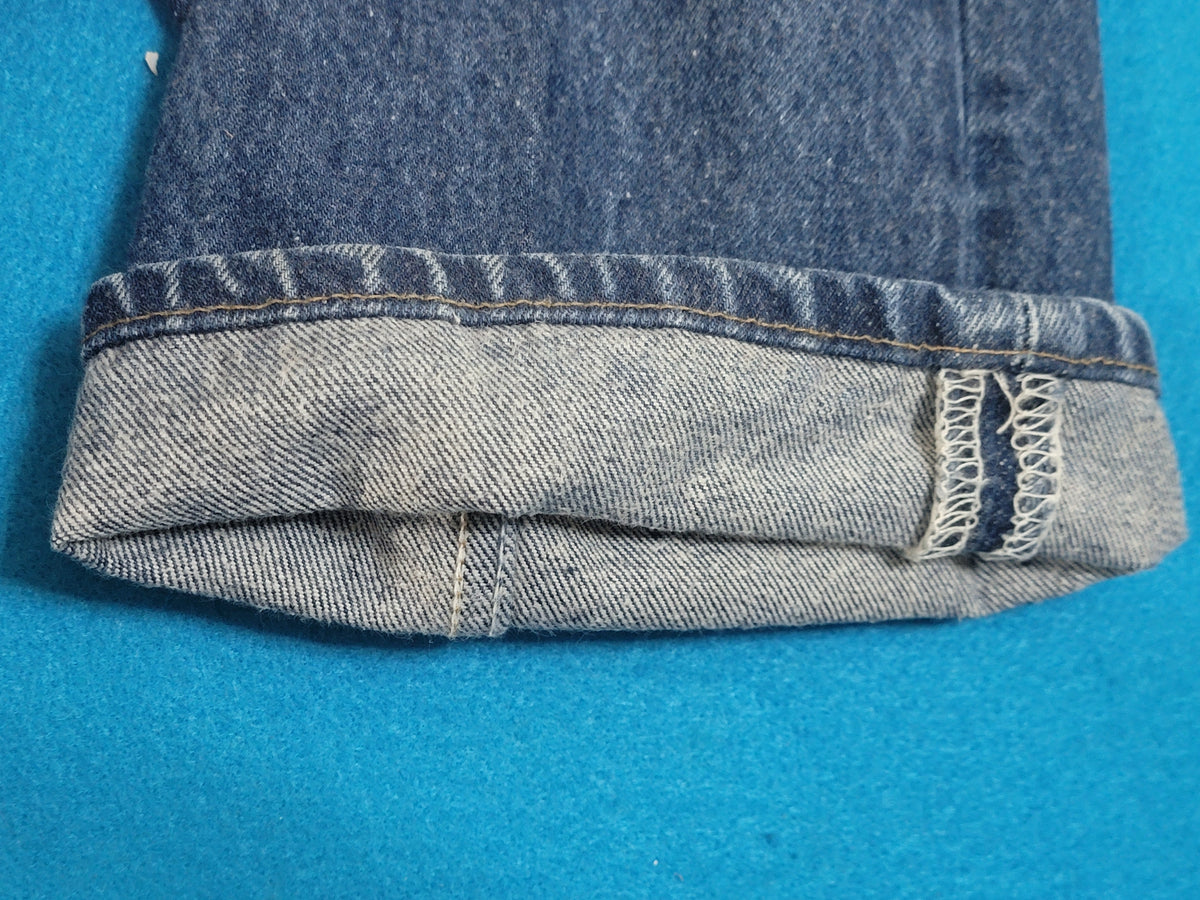 Levis 501 Button Fly Vintage 90's USA MADE May 1996 Denim Grunge Punk Red Tab Blue Jeans