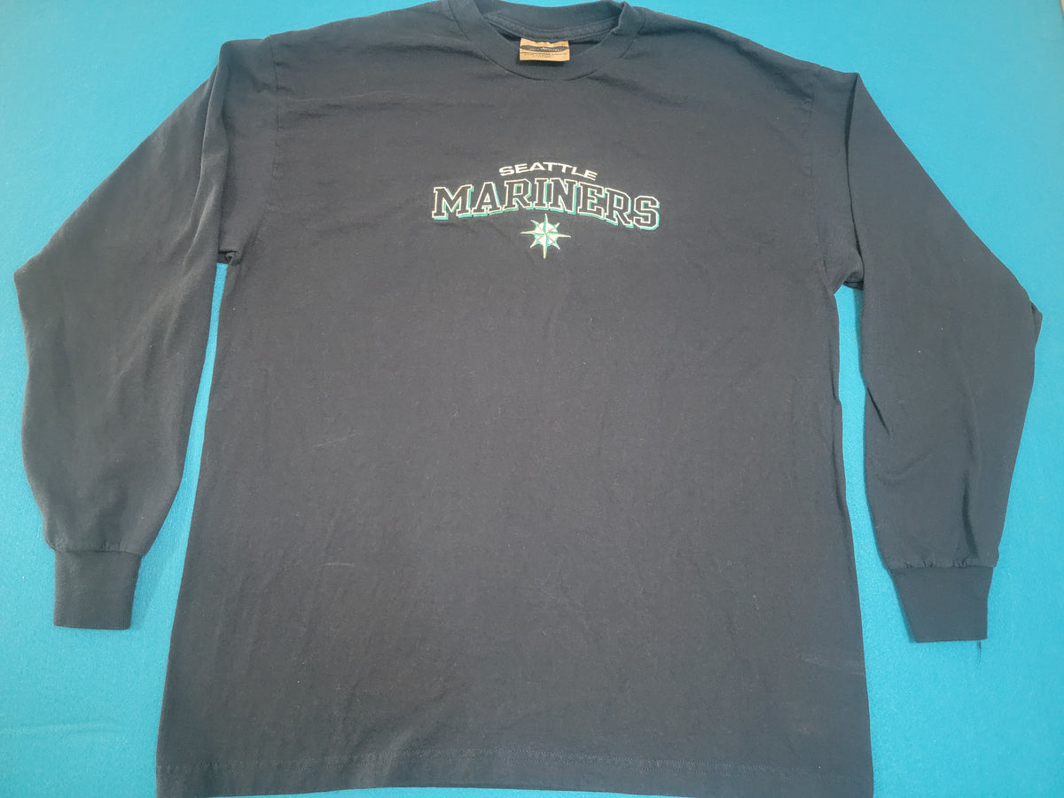 Seattle Mariners Embroidered Y2K Vintage 00's Embroidered Logo Long Sleeve T-Shirt