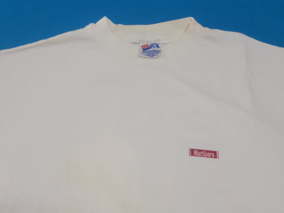 Marlboro Small Box Vintage 90's Cowboy Big Back Print Marlboro Man Single Stitch T-Shirt