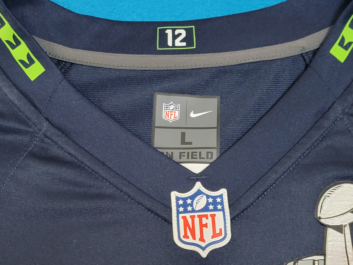 Russell Wilson #3 Seattle Seahawks Nike On Field Stitched Football XLIX Super Bowl Jersey