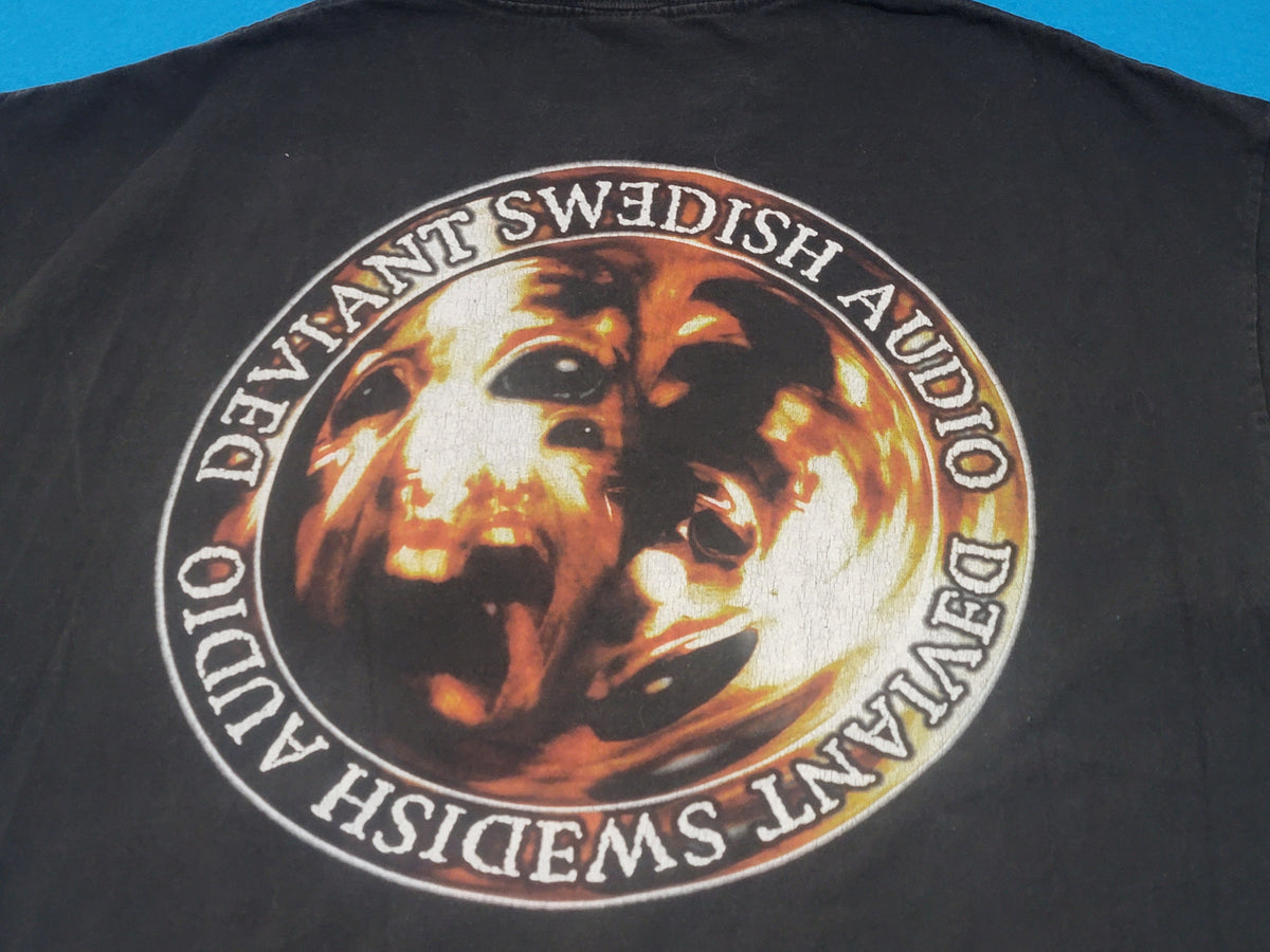 Meshuggah Deviant Swedish Audio 2002 Y2K Vintage Progressive Metal Hard Rock Band T-Shirt