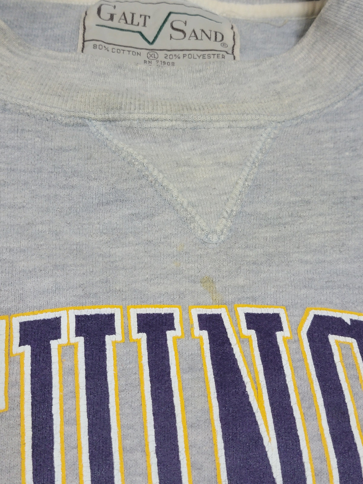 University of Washington Huskies Vintage 90's Heavy Weight Sweatshirt