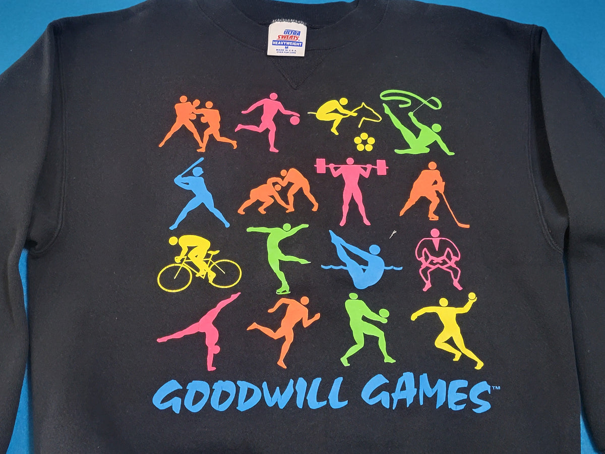 Seattle Goodwill Games 1990 Vintage 90's USA Made Grandma's Crewneck Sweatshirt