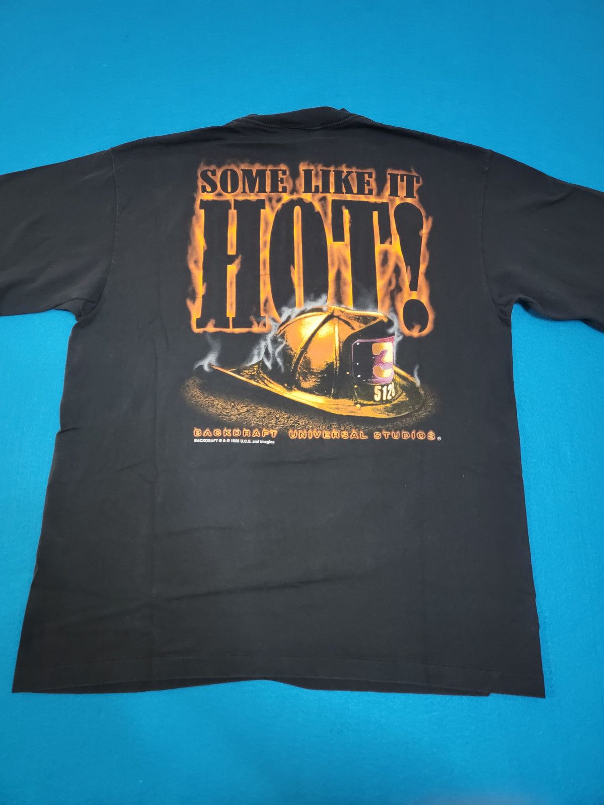 Backdraft Some Like It Hot Universal DeNiro 1996 Vintage 90's Movie Promo T-Shirt