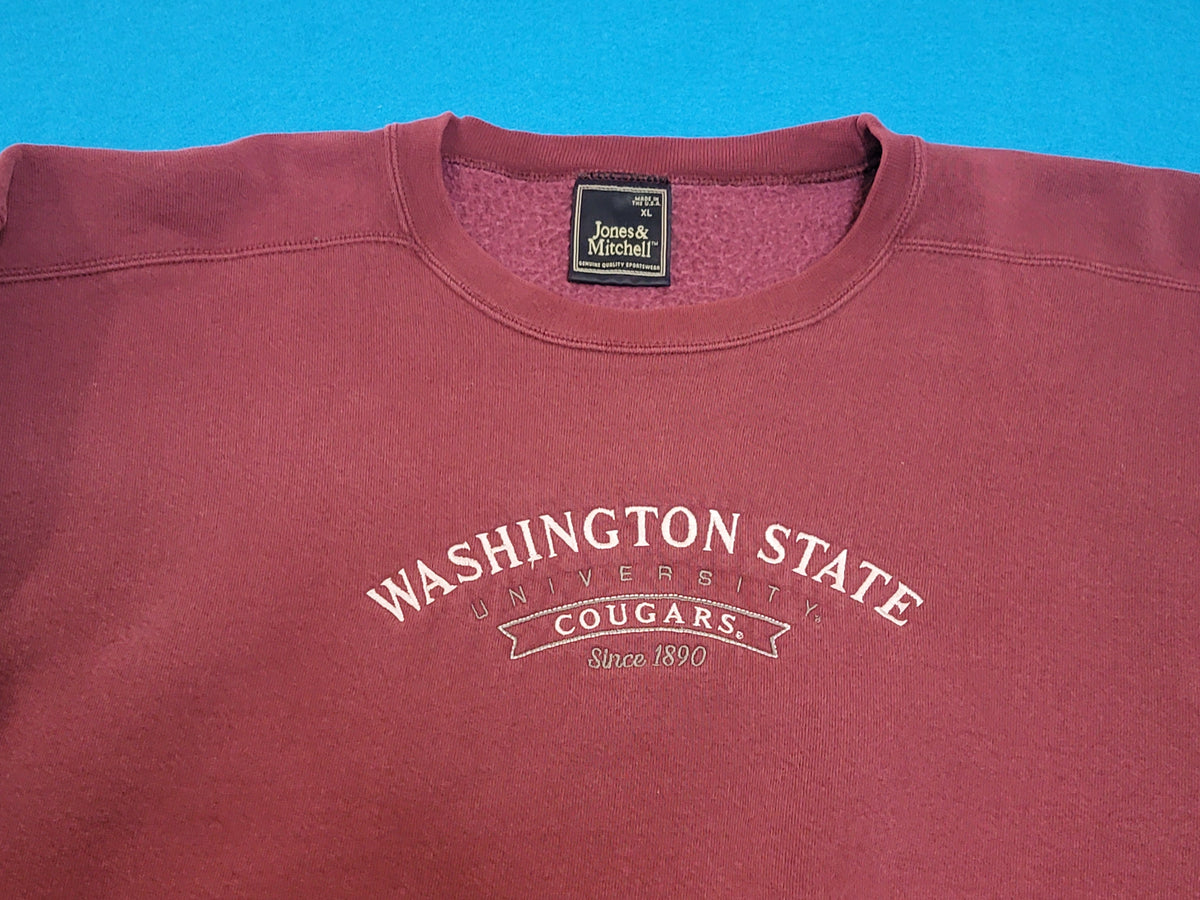 WSU Washington State Cougars Vintage 90's Made in USA Crewneck Sweatshirt