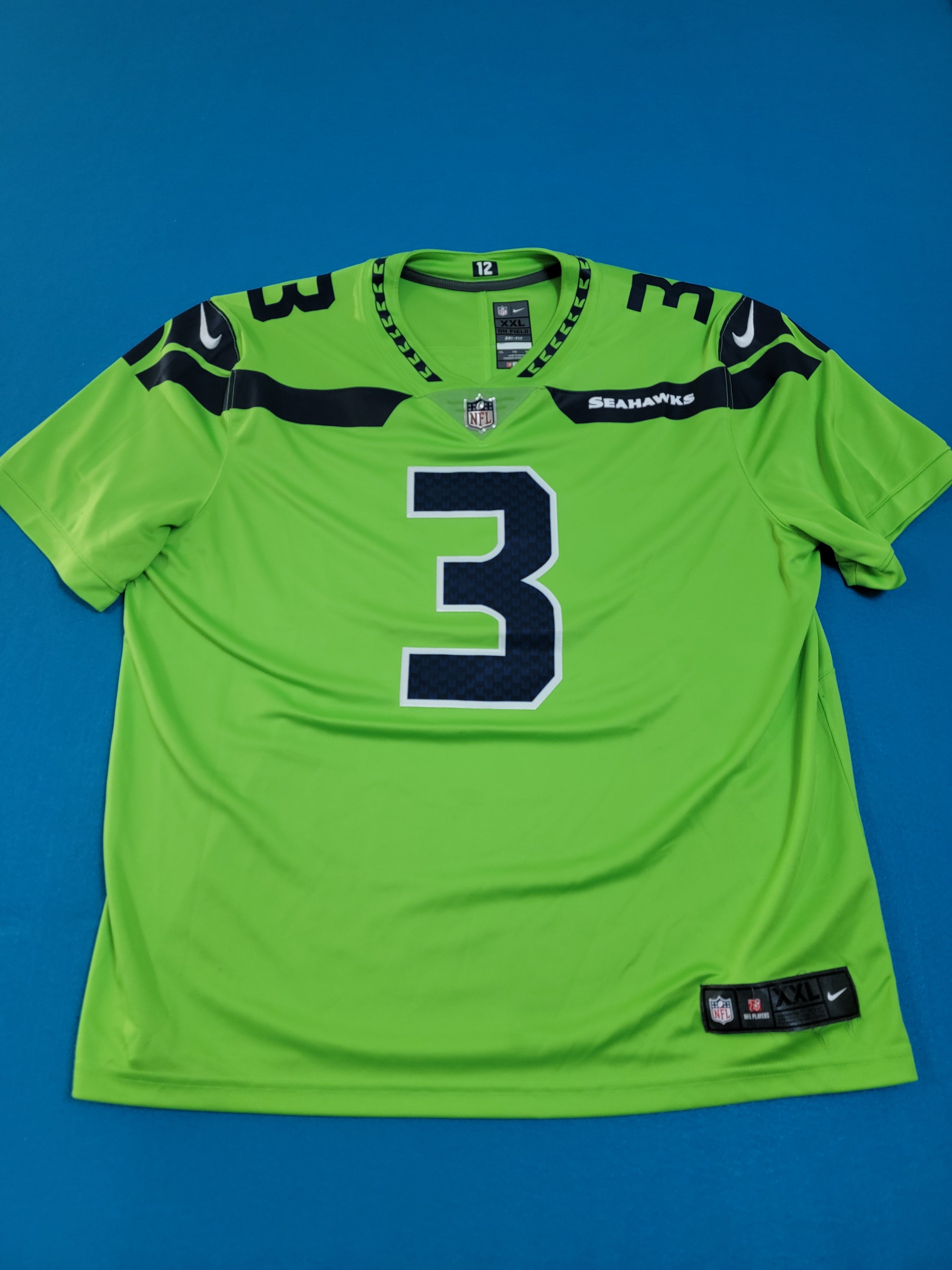 Russell Wilson #3 Seattle Seahawks Nike On Field Stitched Football