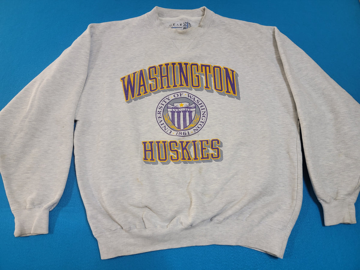 University of Washington Huskies Vintage 90's Heavy Weight Sweatshirt