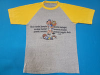 Skateboardin' Dog Super Shirts Sports Fanatic Jock 1980 Vintage 80s USA Ringer Funny T-Shirt