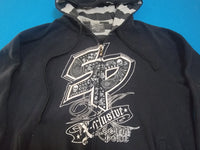 Southpole Exclusive Edition Vintage Y2K Stitched Skull Hoodie Sweatshirt