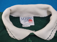 Morning Sun Vintage 80's Spring Floral Forrer USA Made Grandma's Crewneck Sweatshirt
